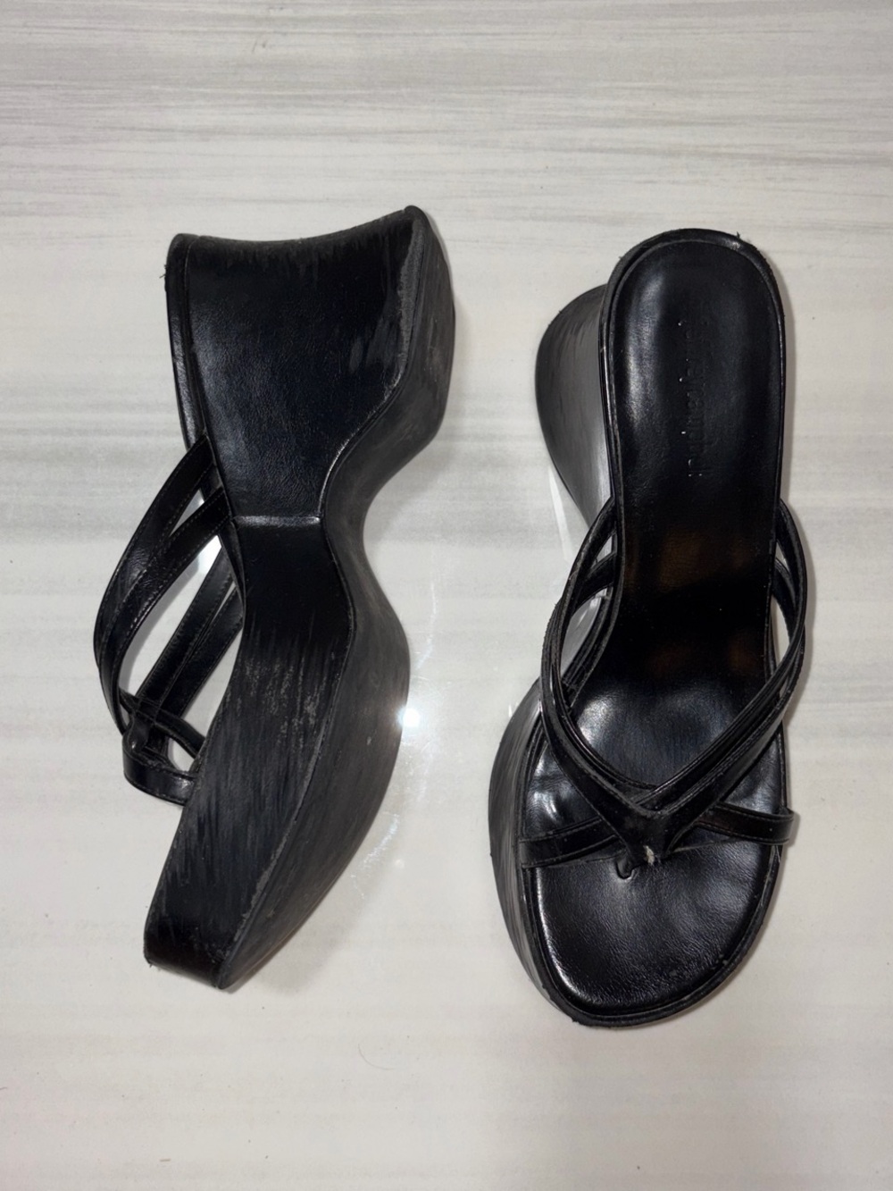 Jeffrey Campbell Year 3000 Platform Sandal In Black